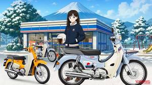 【限定】ホンダ新型「スーパーカブ110」登場！ コンビブレーキと新色採用、さらに特別装備の「富士山エディション」も！【海外】