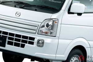 106万円！ マツダ「スクラム」がスゴい！ MT×「デフロック付き4WD」搭載の「タフ仕様」に熱視線！ 高齢者にも安心・安全な「“最新”軽トラ」販売店での反響は？