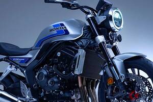 ホンダが新・大型バイク「CB1000F」コンセプト世界初公開！ めちゃ“昭和感”スゴイ「超レトロ丸目」デザイン採用！ 伝統の「CBブランド」継承する“最新モデル”に大注目！