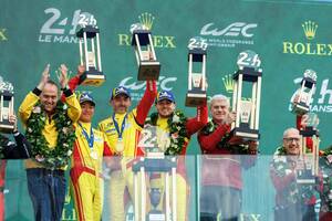 【ル・マン24時間 決勝】フェラーリがル・マン3連覇を達成、サテライトチームの83号車が優勝、トヨタは5位が最高位