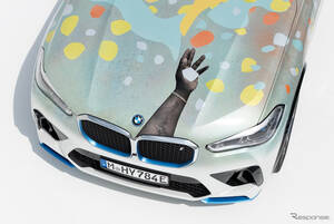BMWの水素燃料電池車『iX5』、アートカーに変身…スイス「アート・バーゼル」で発表