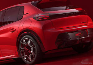 ホットハッチの名車『205 GTi』の再来、『E-208 GTi』にSNS興奮！「ヤバいホイール」などデザインにも熱視線