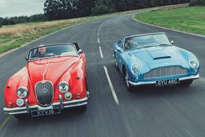 エンジン型式がモデル名：ジャガーXK150　トランペットな響き：アストン マーティンDB5　直6の英国車たち（1）