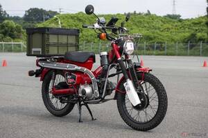 両輪駆動、しかも切り替えも可能なパートタイム2WDハンターカブ!? カフェカブ九州で総合優勝を果たした