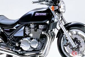 カワサキ名車「ゼファー」登場！ 空冷“直4エンジン”搭載しバイクブーム率いた「歴史的モデル」続々と実車公開へ！ カワサキが「熱狂の1980年代」を特別展示で紹介！