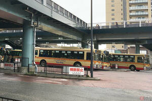 神奈中の赤い「連節バス」ついに横浜へ登場 箱根駅伝ルート経由で駅 団地結ぶ