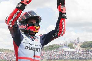 【MotoGP】2位表彰台マルケス、自信深める「第二の人生の始まりだと期待！」ドゥカティ陣営移籍は大成功へ