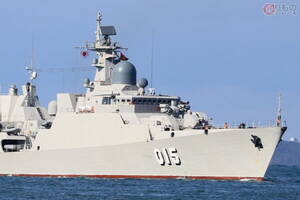自衛隊基地にロシア製軍艦が出現！ 越軍フリゲート7年ぶり2度目の来日 その目的は？