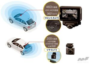 通信機能搭載の360°型ドライブレコーダー コムテック ZDR059 【CAR MONO図鑑】