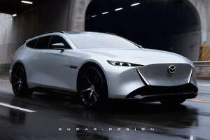 「ビジョン クロスクーペ」がワゴンになったら？ 「マツダ6」復活を願うファンの“もしも”をCGで描いた