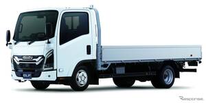 いすゞ『エルフ』、2WDモデルも改良…先進安全装置の検知性能向上