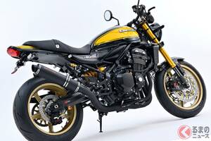 「ネオクラシック」バイクの傑作！ カワサキ「Z900RS」“フルカスタム”車両登場！ 漆黒ブラック×鮮烈イエローボディが”渋い”！ ストライカーワークスから発売