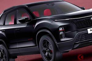 【インド】“ゴツ顔”採用！ 最新SUV「タタ・サファリ」の正体は!? パワフルな「6速MT×ディーゼルターボ」搭載で楽しそう！“日産じゃない”斬新SUVがスゴイ！ 