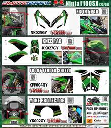 モトグラフィックスの Ninja1100SX（25/26）用ボディパッド4種がネクサスから発売！
