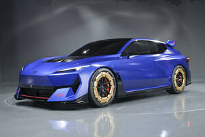 【JMS2025】SUBARUはEVでもスポーティ 超ド派手なスタイリングのEVコンセプト