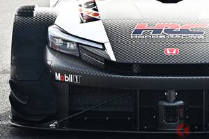 ホンダ新型「プレリュードGT」実車初公開！ 真っ黒なカーボンボディがかっこいい！ ホンダDNA受継ぎ、来年SGTに参戦へ