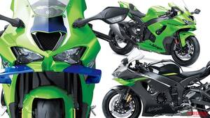 カワサキ新型「ニンジャZX-10R／RR」登場！ ダウンフォース25％向上の大型ウイングレットやTFTメーターを新採用【海外】