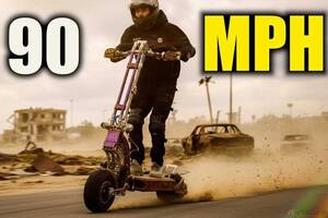 モンスター級!?　超・ハイスペック電動キックボードに世界が大注目!!　速さ・重さ・価格の全てが規格外!!　驚愕の最高速とは!!