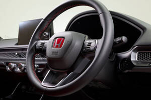 ホンダアクセス、シビック・タイプRに上質さをプラスするレザー巻きステアリングを追加設定