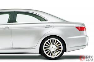 三菱の「“最上級”4ドアセダン」がスゴい！ 和テイストな「すっきりデザイン」×全長5m級の「超ひろびろサイズ」！ 2007年発表の“貴金属”風エクステリアも超カッコいい“究極”GTカー「コンセプトZT」に注目