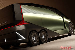 衝撃の6輪ミニバン!?　未来のレクサス LSは3列目まで余裕＆快適のラグジュアリー空間