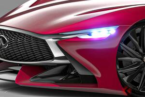 日産の「“高級”スーパーカー」!? 540馬力超え「V8＋モーター」搭載！ ロングノーズ＆大型リアウィングがイイ「インフィニティ コンセプト VGT」が話題に