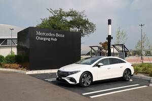 EV用急速充電ネットワーク「メルセデス・ベンツ ハイパワーチャージング」の第1号拠点が千葉公園にオープン！