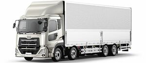 UDトラックス、大型トラック「クオン」を一部改良　先進安全装備の追加や操舵支援機能の搭載車型を拡大