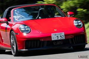 ポルシェ自慢の“T-ハイブリッド”を搭載したエレガントな「911タルガ」の魅力とは？ 水平対向6気筒ターボのハイブリッドは541馬力！ 美しさも速さも極上です