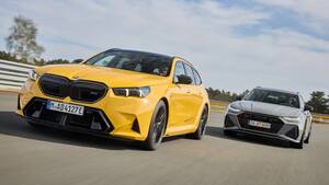 V8ステーションワゴン一騎打ち！アウディRS 6アヴァント パフォーマンスとBMW M5ツーリングのガチンコ勝負　最終勝者は？