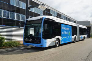 全長18m超、143名乗りの電動連接バス『eCitaro G』、メルセデスベンツがドイツで納入