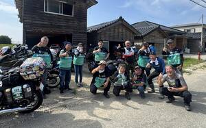 社会貢献型バイクイベント「にっぽん応援ツーリング」が能登でボランティア活動を実施
