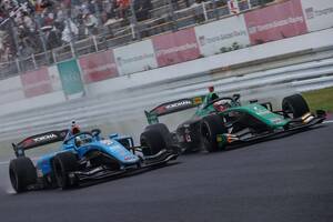 福住仁嶺、ランク首位坪井を豪快にオーバーテイクしSUGOで3位。阪口晴南のおかげ？「ラインを真似してみようと思った」