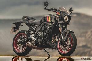 「丸型ヘッドライトとカウル」でクラシック感満点！ スズキの新型ストリートバイク「GSX-8TT」がイメージしたのは「1970年代のロードレーサー」