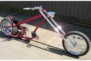 気分は『イージー☆ライダー』？　超クールなチョッパー自転車に絶賛の声　漕いでる姿を見てみたい!!
