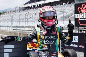 富士5連勝へ視界良好。前戦独走優勝の坪井翔がPP獲得｜スーパーフォーミュラ第7戦
