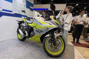 バイオエタノールで走るスズキのバイク!? フレックス燃料車「ジクサーSF250 FFV」日本初公開