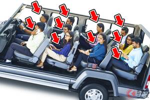 新車275万円で“10人”乗れる！ めちゃ斬新「大型SUV」に“反響殺到”！「詰めれば20人乗れる！」「1人で乗ると寂しそう…」の声も！ “4列シート”搭載「究極のファミリーカー」FORC「シティライン」印国仕様がスゴイ！