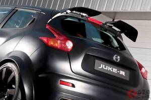 【英国】全長4.1m！ まるで“小型GT-R”な日産「ジュークR」がスゴかった！ 「カッコいい！」「乗ってみたい！」の声！ V6ターボ×アテーサE-TS搭載のモンスター仕様への反響は？