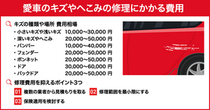 愛車のキズやへこみを修理したい！板金塗装や外装補修はいくらかかる？
