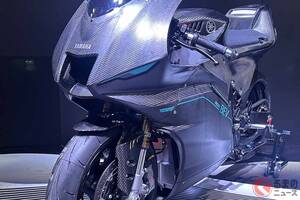 ヤマハの“新”「スーパースポーツ」JMS2025で初公開！ 「大型バッテリーEVならではのFUN」を追求した実走可能なプロトタイプ 「PROTO BEV」の特徴とは？