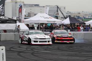 ジャパンモビリティショー初のドリフトイベントを開催!!　フォーミュラドリフトジャパンに参戦するマシンのエンジン音がお台場に鳴り響いた