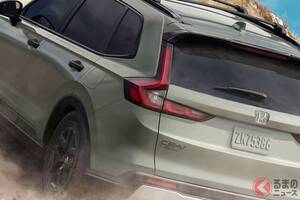 【アメリカ】ホンダ「CR-V 2026年モデル」発表！ タフ感スゴい「ブラックパーツ×オレンジバッジ」がカッコいい！ 初のオフロード仕様「トレイルスポーツ」新設定