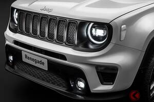 新たな「小さなスクエアSUV」登場!? ジープ初のMハイブリッド「Renegade e-Hybrid」7月5日発売！ 価格544万円から