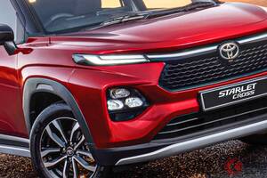 【南アフリカ】約240万円！ トヨタ「スターレット“クロス”」公開！ 25年ぶり復活な「コンパクトSUV」！ MT設定＆クーペスタイルもイイ「全長4m以下モデル」で登場