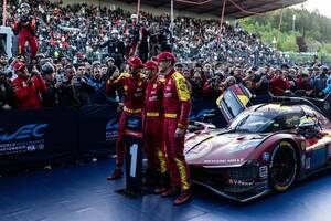 フェラーリが1-2で、開幕から3連勝。トヨタは後方スタートも8号車追い上げ4位｜WECスパ6時間レース