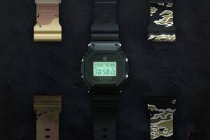 G-SHOCKが世界的スポーツウェアブランドとコラボ！ 2本の替えバンドと液晶に浮かび上がるロゴの秘密とは