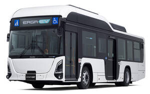 日本初のBEVフルフラット路線バスとなるいすゞ「エルガEV」が発売