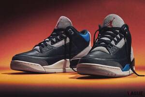 「エアジョーダン3」に大胆な配色と唯一無二のディテールが魅力的な新色“Rare Air”が登場！ 反転したヒール部の「Nike Air」ロゴに注目です