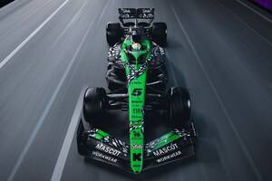 ザウバー、ラスベガスに特別カラーリング『ファイナルラップ』を準備。マシン全体にチェッカーフラッグをあしらう大胆なデザイン